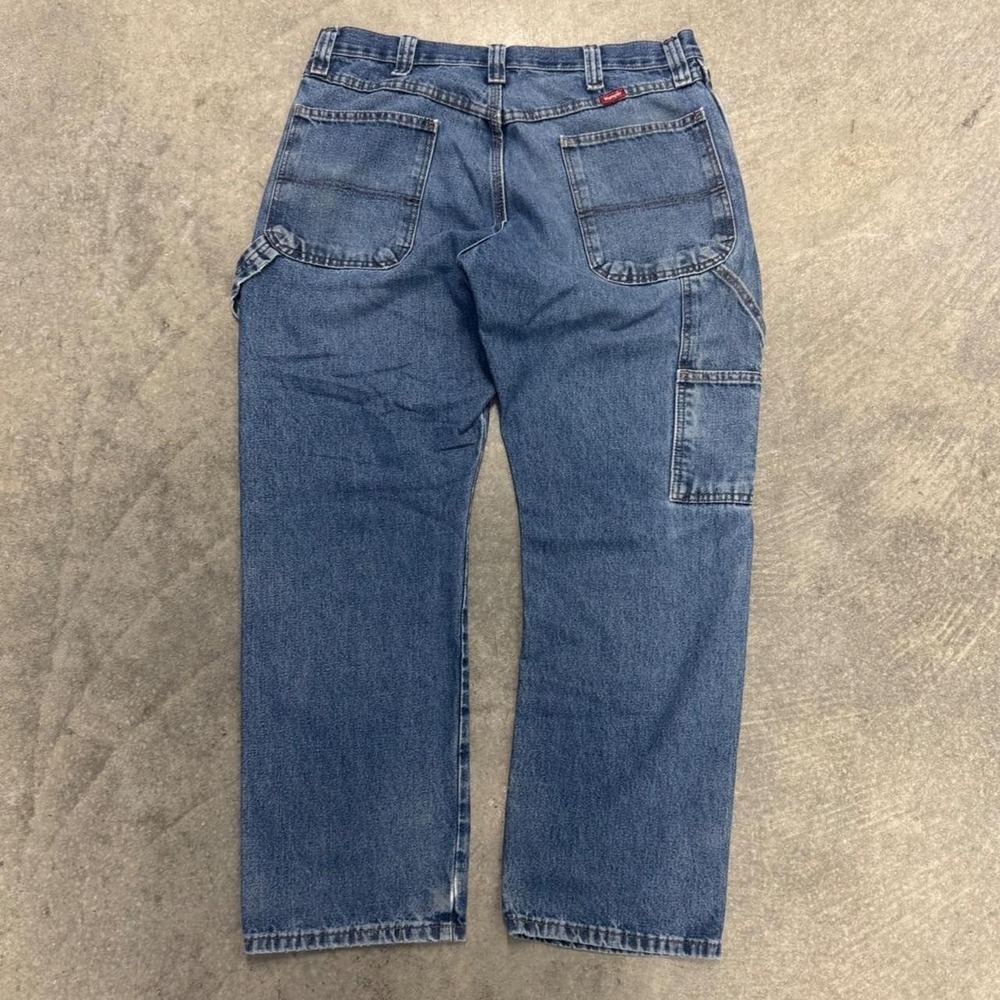 Men's Wrangler Carpenter Jeans Utility Workwear Cotton 34x30